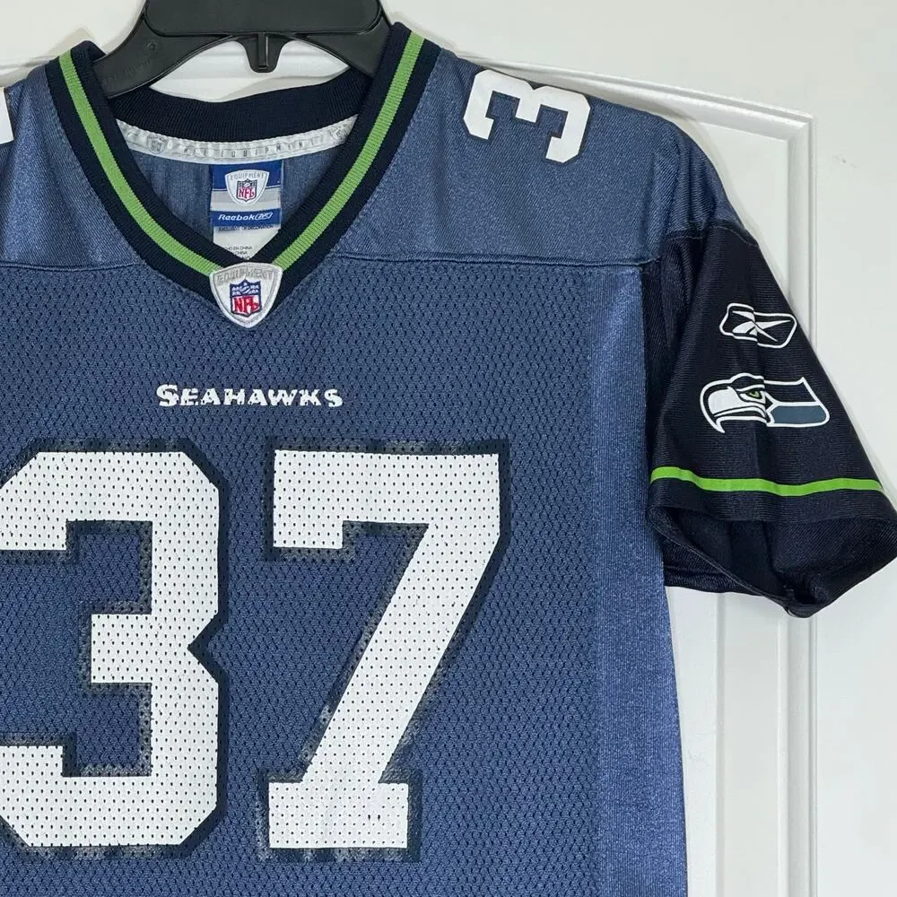 Kids Reebok NFL Shaun Seattle Seahawks Alexander 37 Jersey Medium 10-12 Vintage